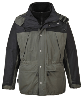 picture of Portwest S532 Orkney 3 in 1 Breathable Jacket Grey - PW-S532GRR
