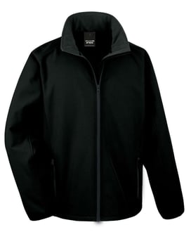 picture of Result Core Men's Black/Black Printable Softshell Jacket - BT-R231M-BLK/BLK