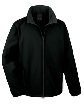 Picture of Result Core Men's Black/Black Printable Softshell Jacket - BT-R231M-BLK/BLK