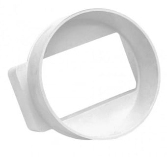 picture of 100mm Round to Rectangle Female Adaptor -  CTRN-CI-PA367P