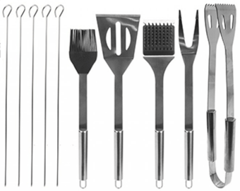 picture of B&Co 10 Piece BBQ Tool Set with Carry Case - [PI-672003]
