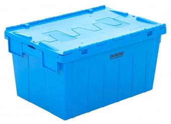Picture of BiGDUG Tote Boxes Bulk Buy Deal - 40x Boxes - 315h x 400w x 600d mm - 56L - Blue - [BDU-TSPALC50BULK] - (LP)