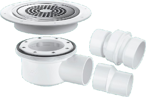 McAlpine TSG52-ANTI/LIG Two-Piece 50mm Water Seal Gully - Polished Stainless Steel - [MLP-K13514] - (LP)
