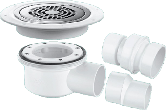 picture of McAlpine TSG52-ANTI/LIG Two-Piece 50mm Water Seal Gully - Polished Stainless Steel - [MLP-K13514] - (LP)