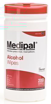 picture of Medipal - Alcohol Wipes - Pack of 200 Wipes - [CM-W600110MPCE]