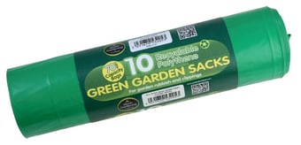 Picture of Garland 10x Recyclable Garden Sacks Green 70ltr - [GRL-W3205]