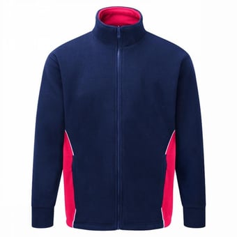 picture of Silverstone Navy Blue /Red Polyester Fleece - 300gm - ON-3180-30-NAV/RED