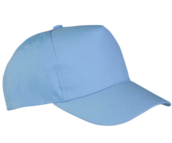 picture of Result RC84X Sky Blue Breathable Core Boston 5-Panel Printers Cap - BT-RC84X-SKYBLUE