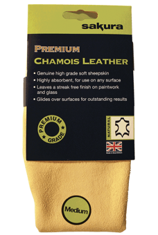 picture of Sakura 1.75 sq ft Premium Chamois Leather Cloth - [SAX-SS3311]