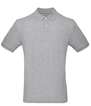 picture of B&C Men's Organic Inspire Polo - Heather Grey - BT-PM430-HGRY