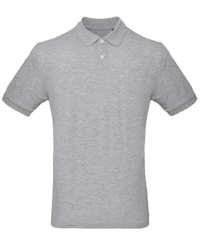 picture of B&C Men's Organic Inspire Polo - Heather Grey - RLW-BA260HGRE