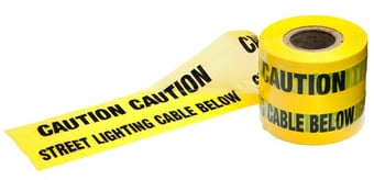 picture of Ultratape Underground Marker Tape - Street Lighting Cable Below - 150mm x 365m - [ULT-0026150365YST]