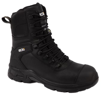 picture of JCB Trencher High Safety Boot S7S HRO M CI HI FO SC SR - Black - BE-JCB820BL