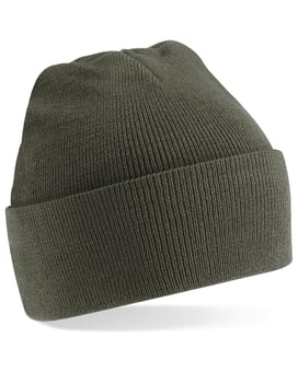 Picture of Beechfield B45 Original Cuffed Beanie - Olive Green - [BT-B45-OLI]