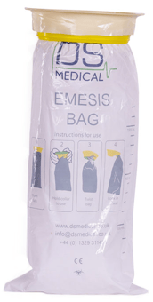 picture of DS Medical Emesis Vomit Bag - Disposable - Pack of 50 - [BE-CM1923]