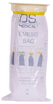 Picture of DS Medical Emesis Vomit Bag - Disposable - Pack of 50 - [BE-CM1923]