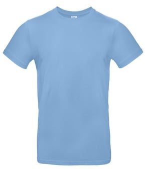 picture of B and C Men's Exact 190 Crew Neck T-Shirt - Sky Blue - RLW-BA220SKYY