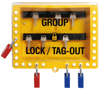 picture of Reece Wall Mounted Group Lockout Box - Yellow - [RS-GLB1] - (LP)