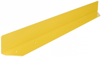 Picture of BLACK BULL Sliding Door Protection Guard - Indoor Use -  6mm Gauge 1,200 x 150 x 100mm - Yellow - [MV-197.29.576]