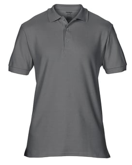 picture of Gildan 85800 Premium Cotton® Adult Double Piqué Polo - Charcoal Grey - BT-85800-CHARCOAL