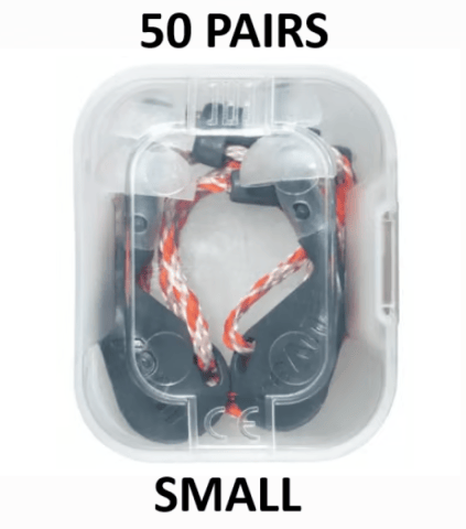 Uvex - 50 Pairs - Xact-fit Reusable Corded Earplugs With Plastic Box - Size S - [TU-2124017]
