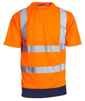 picture of Blackrock Two-Tone Hi-Vis T-Shirt - Orange/Navy - RDO-80326