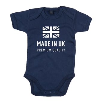 picture of Made in UK Baby Bodysuit Nautical Navy - PRS-KB000008