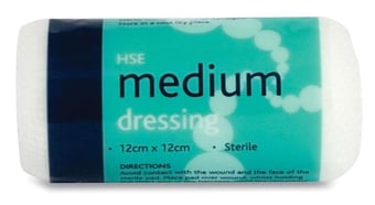 Picture of HSE Medium Dressing - 12cm x 12cm - Sterile - Pack of 10 - [RL-316-10]