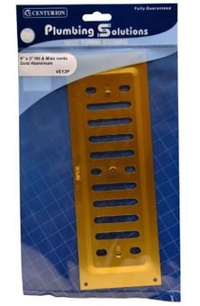 Picture of Hit & Miss Vents - Gold Aluminium - 229 x 76mm - CTRN-CI-VE12P