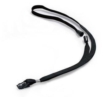 picture of Durable - Textile Necklace Lanyard 10 With Safety Release - Black - 10 x 440 mm - Pack of 10 - [DL-811901]