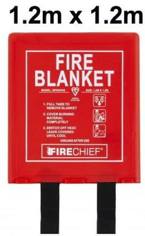 picture of Firechief - K40 Fire Blanket Weaved Twill Cloth - Rigid Case - 1.2m x 1.2m - [HS-101-1505]