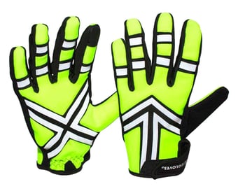 Picture of Haltzgloves Hi-Vis Nighttime Full Traffic Gloves - Pair - AD-HALTZGLOVES-NF