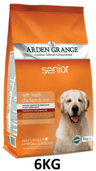 picture of Arden Grange - 6kg Senior Chicken & Rice Dry Dog Food - [CMW-AGDS03]
