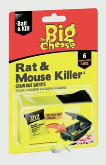 Picture of The Big Cheese - Rat & Mouse Killer Grain 150g (6x25g) - [BC-STV244]