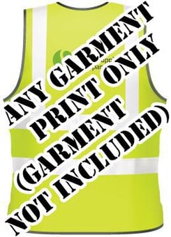Picture of Economy EasyPrint&trade; - BACK PRINT - Print on any Hi Vis garment - Minimum of 12 Prints - Garment Not Included - [IH-EPBP]
