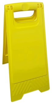 picture of Supreme TTF A Frame Plain Yellow Sign With Handle - [HT-A-PLAINFR]