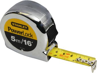 Picture of Stanley Tools - PowerLock Classic Tape 5m/16ft (Width 19mm) - [TB-STA033553]