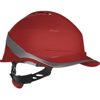 picture of Diamond Vi Wind - Baseball Cap Shape - Red Safety Helmet - Vented - [LH-DIAM6WTRROFL]
