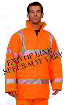 picture of Orange Hi-Vis Parka Jacket - End of Line - SP-PARKA-O - (SP) - (DISC-X)