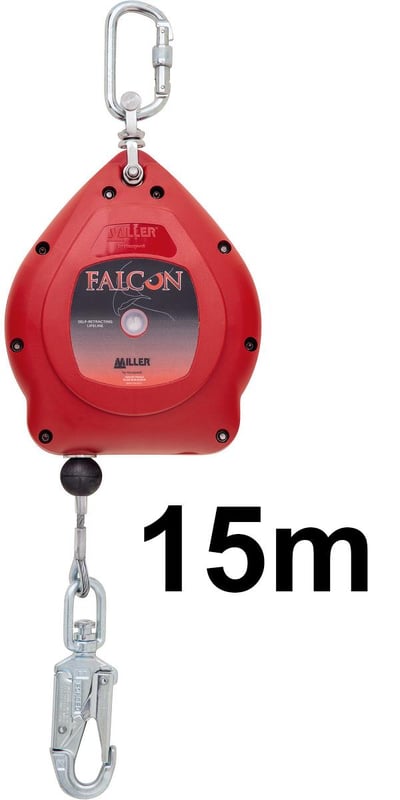 Honeywell Miller - Falcon Block Stainless Steel Cable/Snap Hook Steel - 15m - [HW-1011747]