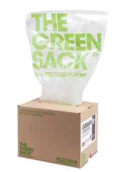 picture of The Green Sack Clear Refuse Medium Duty 80 L Bin Bags Pack of 75 - [VK-4989483]