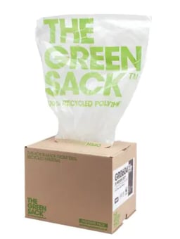 Picture of The Green Sack Clear Refuse Medium Duty 80 L Bin Bags Pack of 75 - [VK-4989483]