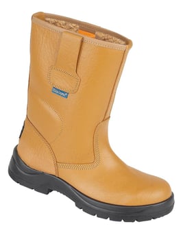 picture of Himalayan S1P - Tan Brown HyGrip Safety Warm Lined Rigger - Scuff Cap - BR-9102