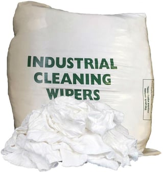 Picture of No1 White Clothing Rags - 10Kg Box - Mixed Clothing and Material - [MW-WC10KGBAG] - (HP)