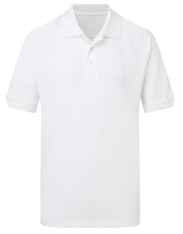 Picture of UCC Heavyweight Pique Polo Shirt - White - BT-UCC004-WHT