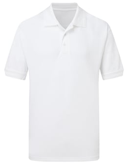 picture of UCC Heavyweight Pique Polo Shirt - White - BT-UCC004-WHT