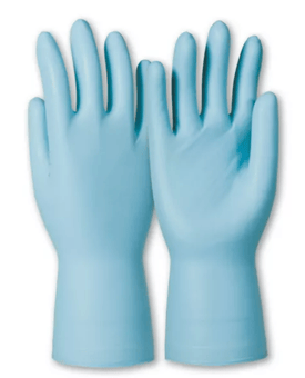 picture of Dermatril P 743 Nitrile Disposable Chemical Gloves 270-290mm - Box of 50 - HW-074308082C