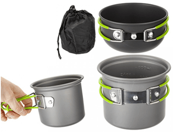 picture of Pinnacle Compact Lightweight Trekkers Cooking Set - [PI-671013]