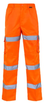 Picture of Hi Vis - 3 Band Combat Trousers - Orange - Tall 33" Leg - ST-CK982