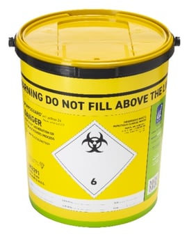 picture of Sharpsguard Eco Yellow 24 Ltr Sharps Bin - [DH-DD475YLRN]